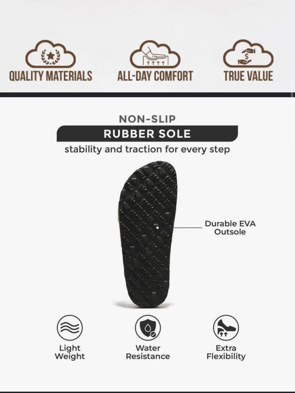 Leather Black Slide Sandals with Buckle - Picture 6 of 11
